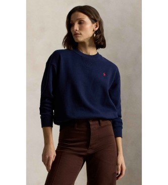Polo Ralph Lauren Sudadera de felpa con cuello redondo marino