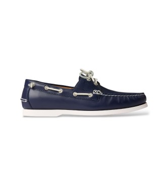 Polo Ralph Lauren para hombre. 803932995001 Náuticos Merton de piel marino (45), Plano, Cordones, Casual, Clásico