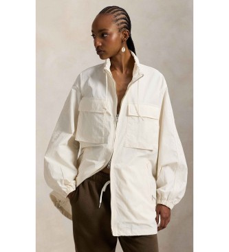 Polo Ralph Lauren para mujer. 211A93246001 Cortavientos funcional oversize beige (S), Casual, Nylon reciclado