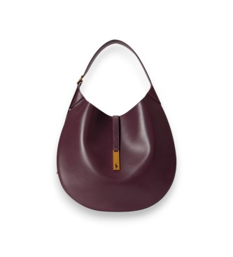 Polo Ralph Lauren para mujer. 428867518017 Bolso de hombro Polo ID grande de piel granate (OSFA), Casual