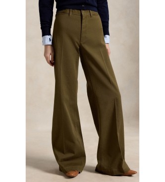 Polo Ralph Lauren Pantalón Beaton de algodón y elástico verde