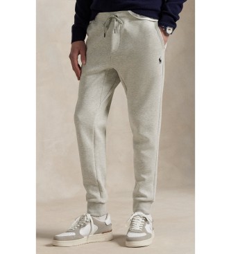 Polo Ralph Lauren para hombre. 710888283003 Pantalón jogger de punto doble gris (L), Casual, Algodón