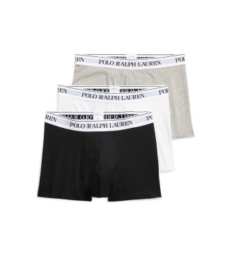 Polo Ralph Lauren Paquete de 3 bóxers clásicos de algodón gris