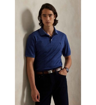 Polo Ralph Lauren para hombre. 710P07351002 Polo de algodón suave Custom Slim Fit marino (XL), Casual, Manga corta