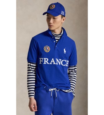 Polo Ralph Lauren för män. 710B20852001 Polo de Francia Classic Fit blå (XXL), Casual, Bomull, Kort ärm