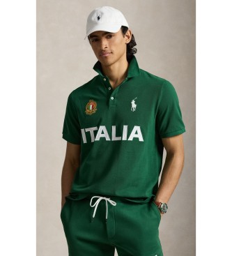 Polo Ralph Lauren för män. 710B20853001 Polo de Italia Classic Fit grön (XXL), Casual, Bomull, Kort ärm