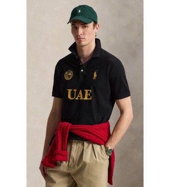 Polo Ralph Lauren för män. 710B20856001 Polo UAE Classic Fit svart (XL), Casual, Bomull, Kort ärm