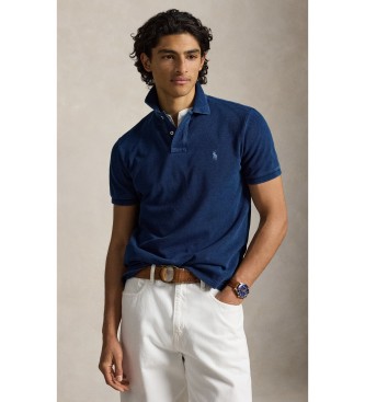 Para hombre. 710970582003 Polo de piqué Custom Slim Fit índigo (S), Casual, Algodón, Manga corta