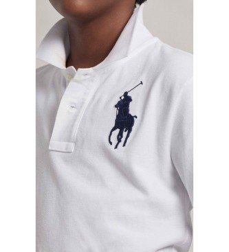 Polo Ralph Lauren para niño. 323670257006 Polo de piqué de algodón con Big Pony ((L) 10/12Años= 150/161 cm), Blanco, Clásico, Manga corta, m