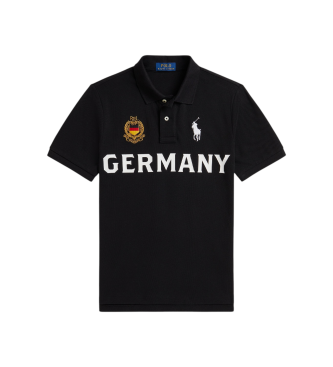 Polo Ralph Lauren för pojkar. 323B27894001 Svart tysk piké-tröja i bomull ((XL) 13/14años= 163/174cm), Casual, Kort ärm, barnmode