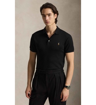 Polo Ralph Lauren para hombre. 710685514002 Polo de tacto suave Slim Fit negro (XS), Casual, Algodón, Manga corta