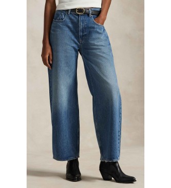 Polo Ralph Lauren para mujer. 211969380001 Jeans de pernera ancha y corte Relaxed azul (25/32), Casual, Algodón, Denim