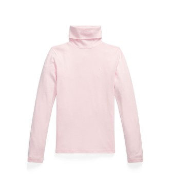 Polo Ralph Lauren Jersey de cuello vuelto con algodón rosa ( 7años= 130/134cm)