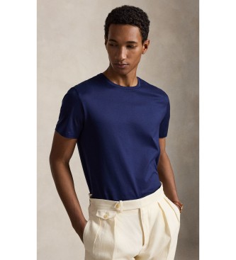 Polo Ralph Lauren para hombre. 710B27503005 Camiseta de hilo de Escocia Standard Fit marino (L), Casual, Algodón, Manga corta