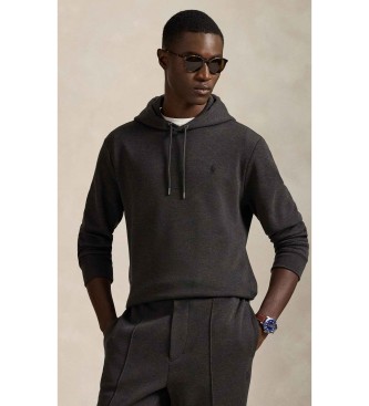 Polo Ralph Lauren para hombre. 710981374003 Sudadera con capucha de punto doble gris oscuro (XS), Casual, Algodón