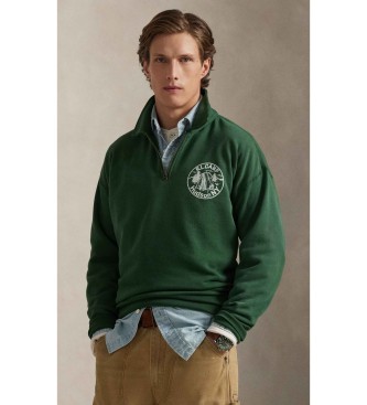 Polo Ralph Lauren para hombre. 710P04978001 Sudadera con gráfico Vintage Fit verde (XXL), Casual, Algodón