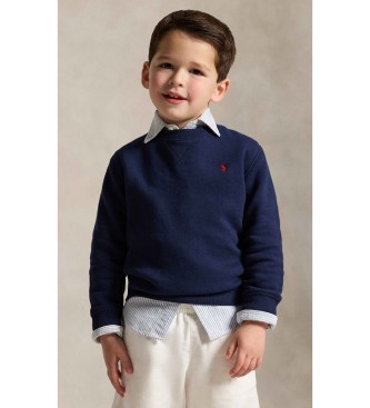 Polo Ralph Lauren Per Ragazzo. 322772102002 Felpa In Pile Blu Navy (5AñOs= 117/123Cm), Casual, Cotone, Moda Per Bambini