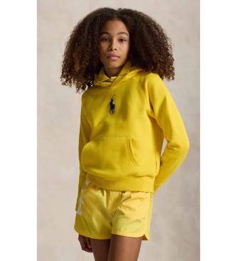 Polo Ralph Lauren Para NiñA. 313A95936001 Sudadera De Felpa Con Capucha Y Big Pony Amarillo (12/14 AñOs = 155/159Cm), Casual, AlgodóN, Moda-image