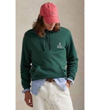 Polo Ralph Lauren para hombre. 710981137012 Sudadera de felpa con logotipo verde (L), Casual, Algodón