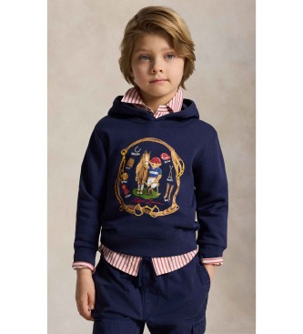 Polo Ralph Lauren för pojkar. 322A96602001 Fleecetröja med marinblå Bear Polo (6años= 124/134cm), Casual, Bomull, Marino, barnmode