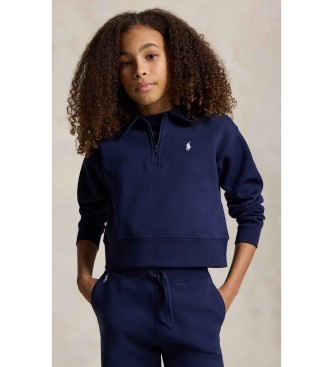 Polo Ralph Lauren Sudadera de punto doble y corte cuadrado marino ( 7años= 130/134cm)