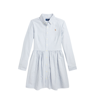 Polo Ralph Lauren Vestido camisero de algodón con rayas azul (7años= 130/134cm)
