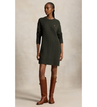 Polo Ralph Lauren Vestido de lana y cachemira verde
