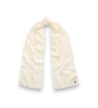 Polo Ralph Lauren para mujer. 455956296002 Bufanda de cachemira y lana blanco crema (OSFA), Casual
