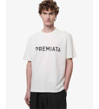 Premiata para hombre. PA1030 Camiseta Printed blanco (XL), Casual, Algodón, Manga corta