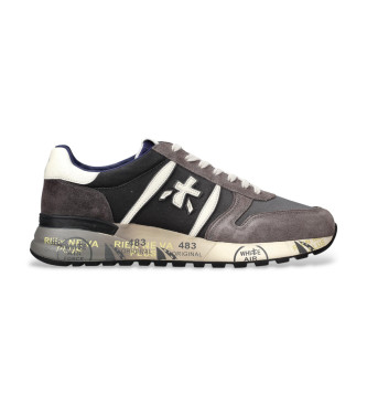 Premiata Para Hombre. Lander Zapatillas Lander Gris (46), Plano, Cordones, Casual-image