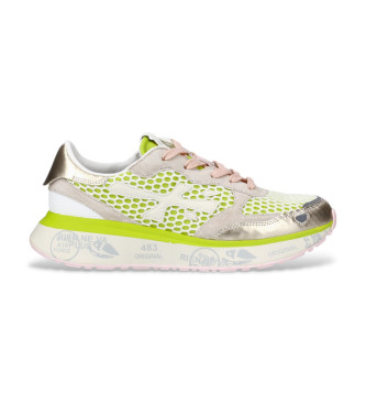 Premiata para mujer. LAURYN Zapatillas Lauryn verde (37), Plano, Cordones, Casual