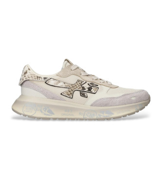 Premiata para hombre. LAURYN Zapatillas Lauryn blanco (40), Piel, Plano, Cordones, Casual
