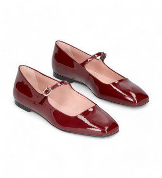 Pretty Ballerinas para mujer. 51599 Bailarinas Camille burdeos (37), Piel, Plano, 1 a 3cm, Ninguno, Casual, Pretty Ballerinas outlet 2024.