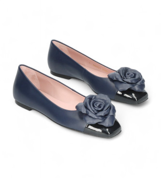 Pretty Ballerinas para mujer. 51608 Bailarinas Camille marino (37), Piel, Plano, 1 a 3cm, Ninguno, Casual, Pretty Ballerinas outlet 2024.