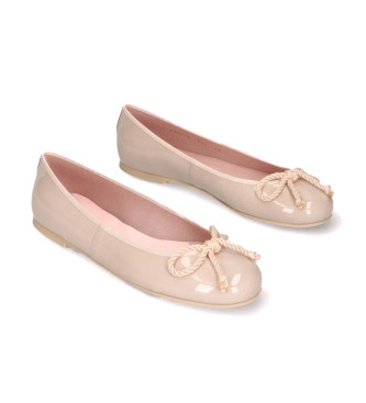 Pretty Ballerinas para mujer. 35663 Bailarina de charol Rosario nude (36), Plano, Ninguno, Casual, Pretty Ballerinas outlet 2024.