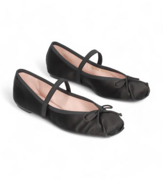 Pretty Ballerinas para mujer. 51586 Bailarinas Kristen negro (40), Piel, Plano, 1 a 3cm, Ninguno, Casual, Pretty Ballerinas outlet 2024.