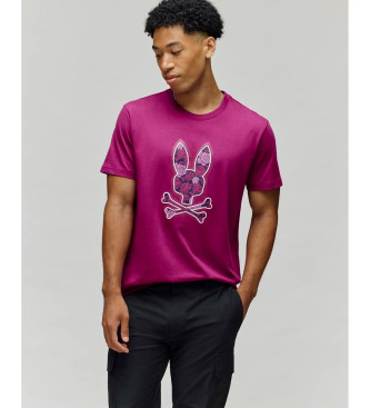 Psycho Bunny Para Hombre. MT0200101 Camiseta Rowen Rosa (L), Casual, AlgodóN, Manga Corta-image