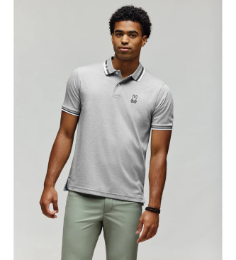 Psycho Bunny Para Hombre. MT0100038 Polo Chris Gris (M), Casual, PoliéSter, Manga Corta-image