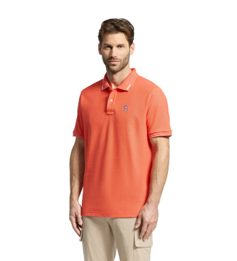Psycho Bunny para homem. B6K405F200 Pólo de manga curta Stirling Piqué coral (8 = XXL), Casual, Algodão