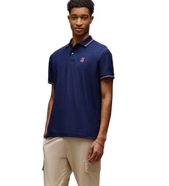Psycho Bunny para hombre. MT0100032 Polo Jude marino (S), Casual, Algodón, Manga corta