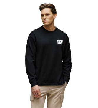 Psycho Bunny para hombre. MT0200108 Sudadera Bny negro (S), Casual, Algodón