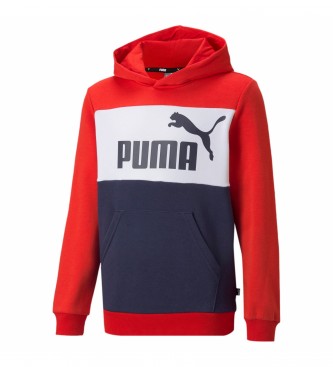 Puma para criança. Sweatshirt ESS+ Colorblock vermelho Puma
