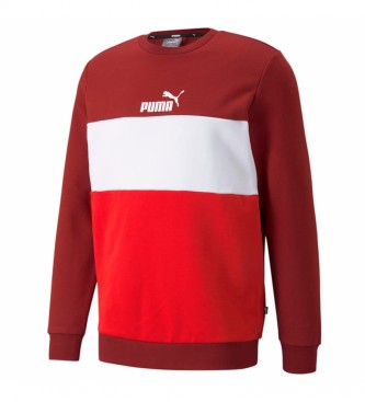 Puma para homem. Sweatshirt ESS+ Colorblock vermelho Puma