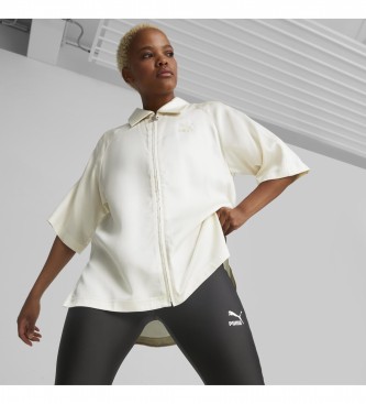 Camiseta T7 Blanco (XS), Casual, Poliéster, Manga corta, Puma outlet 2024.