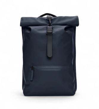 Rains unisex. 13320 Rolltop Ryggsäck marinblå (OSFA), Casual, Polyester, Marino