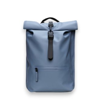 Rains unisex. 13320 Ryggsäck Rolltop Rucksack blå (OSFA), Casual, Polyester