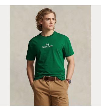 Camiseta con logotipo verde (XXL), Casual, Algodón, Manga corta, Polo Ralph Lauren outlet 2024.