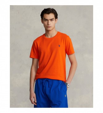 Ralph Lauren para hombre. Camiseta de Punto Custom Slim Fit naranja
