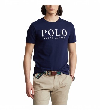 Ralph Lauren para hombre. Camiseta de punto Custom Fit marino