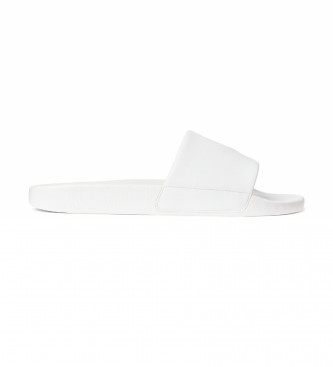 Ralph Lauren para hombre. Chanclas Polo Slide blanco Ralph Lauren